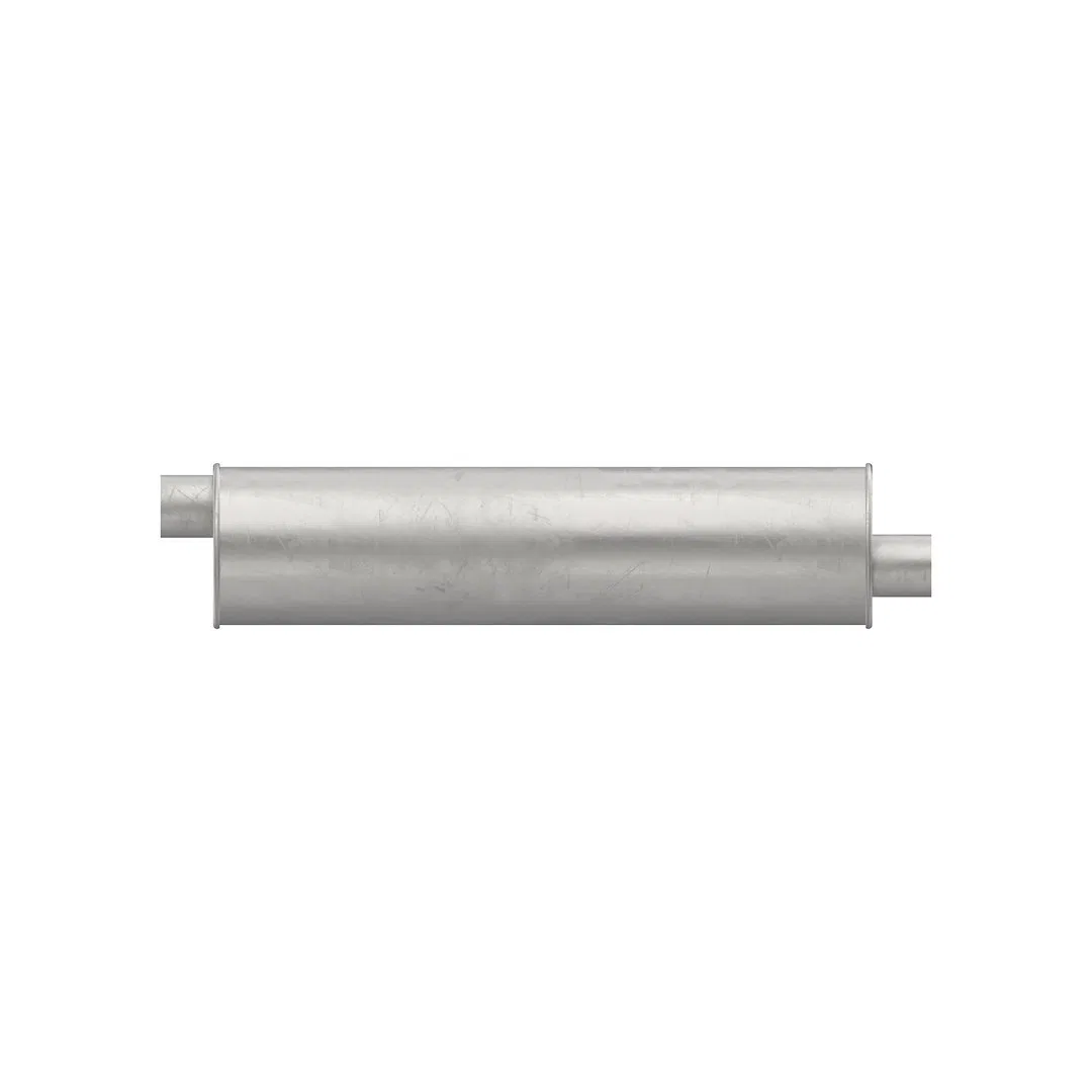 18156 – WALKER EXHST Exhaust Muffler, OE Replacement 6 Inch Diameter Round Aluminized Steel Case Single 2-1/4 Inch Of...